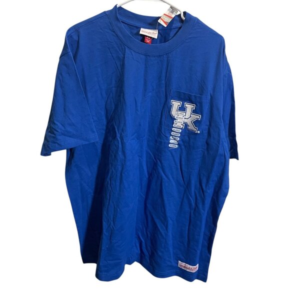 Mitchell & Ness Kentucky Wildcats XL Royal Blue T-Shirt - Picture 1 of 4